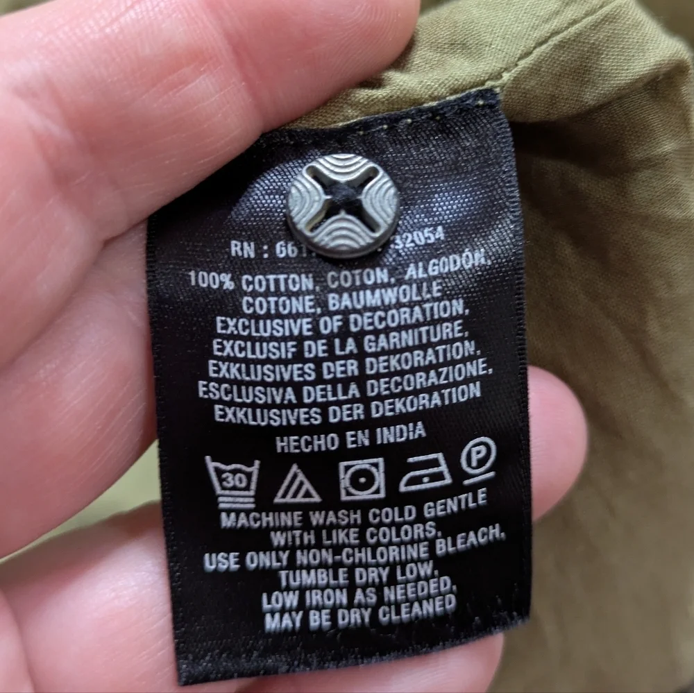 Anthro Postmark Green Black Sleeveless Cotton Ruffle Midi Dress 6 - Picture 10 of 11